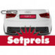 Heckansatz, Sportauspuff, Heckblende Set für Audi A1 PS015