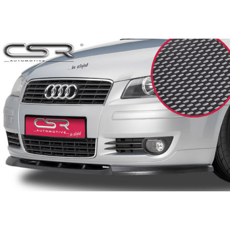 Cupspoilerlippe Carbon Look für Audi A3 8P 8PA CSL043-C