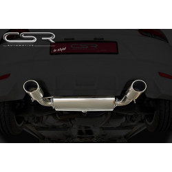 Heckansatz, Sportauspuff, Doppelendrohre Set für VW Scirocco 3 PS010