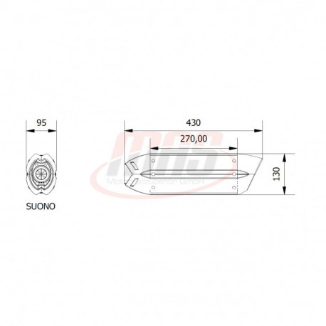 MIVV Exhaust APRILIA RSV 1000 SUONO Stahl in Schwarz A.004.L9