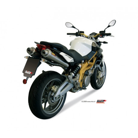 MIVV Exhaust APRILIA SHIVER 750 X-cone Edelstahl A.006.LC3