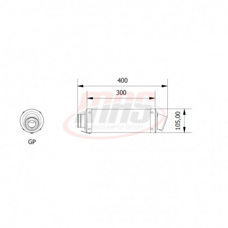 MIVV Exhaust APRILIA RSV4 GP Stahl in Schwarz A.008.LXB