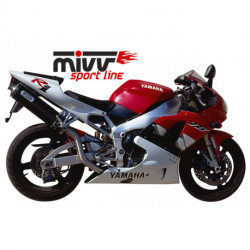 MIVV Exhaust YAMAHA YZF 1000 R1 OVAL Edelstahl AY.001.LX1