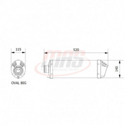 MIVV Exhaust BMW R 1150 R OVAL Carbon mit Carbon Kappe B.009.LEC