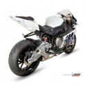 MIVV Exhaust BMW S 1000 RR X-cone Plus Edelstahl mit Aluminium Endkappe B.011.LP2