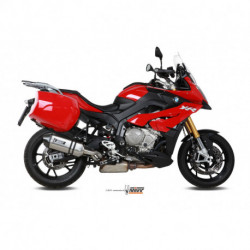 MIVV Exhaust BMW S 1000 XR SPEED EDGE Edelstahl mit Carbon Endkappe B.025.LRX