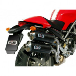 MIVV Exhaust DUCATI MONSTER S2R 800 OVAL Carbon D.011.L3