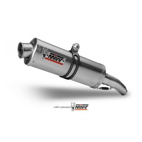 MIVV Exhaust DUCATI MONSTER S2R 800 OVAL Edelstahl D.011.LX1