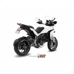 MIVV Exhaust DUCATI MULTISTRADA 1200 SPEED EDGE Stahl in Schwarz D.027.LRB