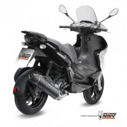 MIVV Exhaust GILERA RUNNER 200 STRONGER Stahl in Schwarz G.005.LBSC