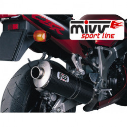 MIVV Exhaust HONDA CBR 900 RR OVAL Carbon H.011.LE