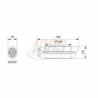 MIVV Exhaust HONDA INTEGRA 700 SUONO Edelstahl mit Carbon Kappe H.046.L7