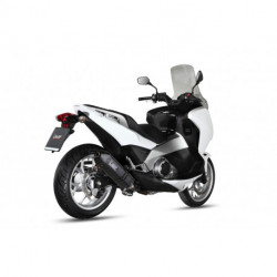 MIVV Exhaust HONDA INTEGRA 700 SPEED EDGE Stahl in Schwarz H.046.LRB