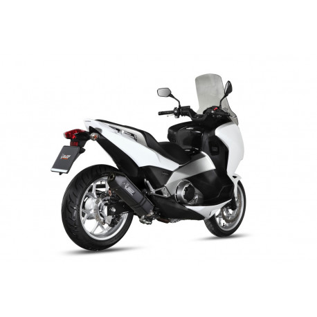MIVV Exhaust HONDA INTEGRA 700 SPEED EDGE Stahl in Schwarz H.046.LRB