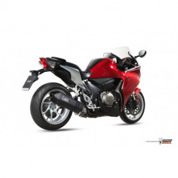 MIVV Exhaust HONDA VFR 1200 SPEED EDGE Stahl in Schwarz H.048.LRB