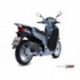 MIVV Exhaust HONDA SH 300 STRONGER Stahl in Schwarz H.049.LBSC