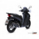 MIVV Exhaust HONDA SH 125 STRONGER Stahl in Schwarz H.050.LBSC