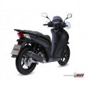 MIVV Exhaust HONDA SH 125 STRONGER Stahl in Schwarz H.050.LBSC