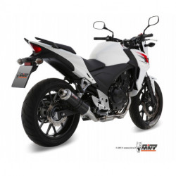 MIVV Exhaust HONDA CB 500 F / X GP Stahl in Schwarz H.051.LXB