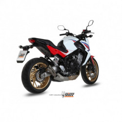 MIVV Exhaust HONDA CB 650 F DOUBLE GUN FULL TITANIUM H.054.LDG