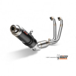 MIVV Exhaust KAWASAKI NINJA 300 GP Stahl in Schwarz K.036.LXB