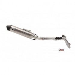MIVV Exhaust HONDA CRF 450 OVAL FULL TITANIUM mit Carbon Kappe M.HO.026.S5C.F