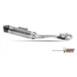 MIVV Exhaust HONDA CRE F 250 R OVAL FULL TITANIUM mit Carbon Kappe M.HO.027.L5C.F