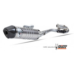 MIVV Exhaust HONDA CRE F 250 R OVAL Edelstahl mit Carbon Endkappe M.HO.027.LXC.F
