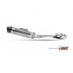 MIVV Exhaust HONDA CRF 250 OVAL FULL TITANIUM mit Carbon Kappe M.HO.027.S5C.F