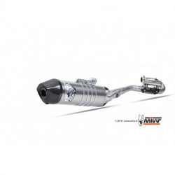 MIVV Exhaust HONDA CRF 250 OVAL Edelstahl mit Carbon Endkappe M.HO.027.SXC.F