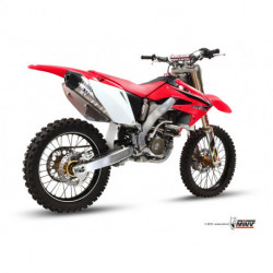 MIVV Exhaust HONDA CRF 250 OVAL Edelstahl mit Carbon Endkappe M.HO.028.SXC.F