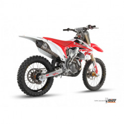 MIVV Exhaust HONDA CRF 250 OVAL Edelstahl mit Carbon Endkappe M.HO.031.SXC.F