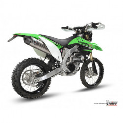 MIVV Exhaust KAWASAKI KX 450 F OVAL Edelstahl mit Carbon Endkappe M.KA.014.SXC.F