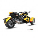 MIVV Exhaust CAN-AM SPYDER 1000 OVAL Titan mit Carbon Kappe Q.BO.005.SNC