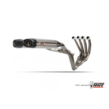 MIVV Exhaust YAMAHA YZF 1000 R1 SUONO FULL TITANIUM mit Carbon Kappe R.YA.0004.S8