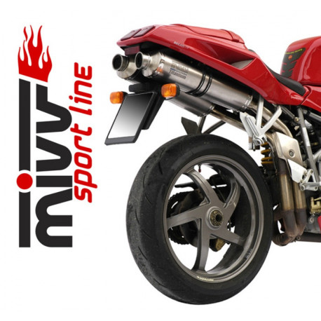MIVV Exhaust DUCATI 748 OVAL Edelstahl UD.005.LX1