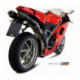 MIVV Exhaust DUCATI 848 OVAL Carbon mit Carbon Kappe UD.021.L3C