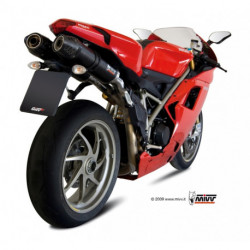 MIVV Exhaust DUCATI 848 OVAL Carbon mit Carbon Kappe UD.021.L3C