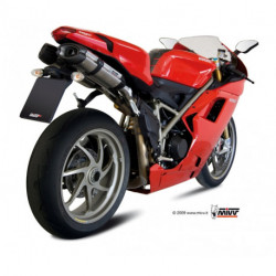 MIVV Exhaust DUCATI 848 SUONO FULL TITANIUM mit Carbon Kappe UD.021.L8