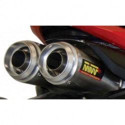 MIVV Exhaust HONDA CBR 600 RR X-cone Plus Edelstahl mit Aluminium Endkappe UH.027.LP1