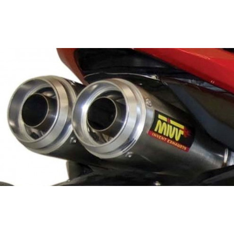 MIVV Exhaust HONDA CBR 600 RR X-cone Plus Edelstahl mit Aluminium Endkappe UH.027.LP1