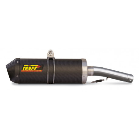 MIVV Exhaust HONDA CBR 1000 RR OVAL Carbon mit Carbon Kappe UH.032.LEC