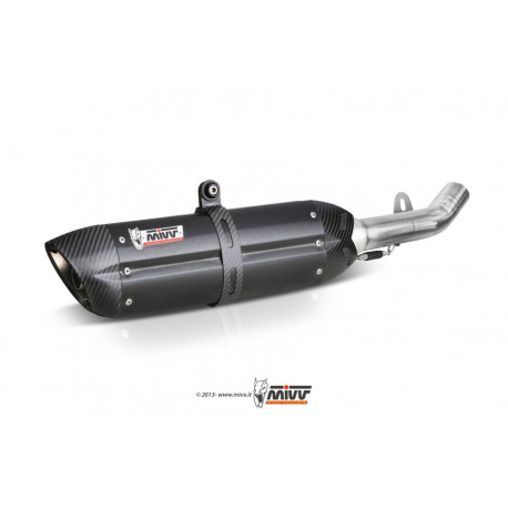MIVV Exhaust HONDA CBR 600 RR SUONO Stahl in Schwarz UH.037.L9