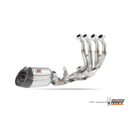 MIVV Exhaust YAMAHA YZF 600 R6 SUONO Edelstahl mit Carbon Kappe X.YA.0001.S7