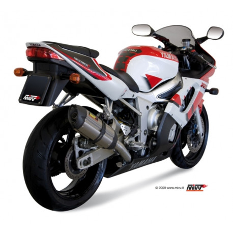 MIVV Exhaust YAMAHA YZF 600 R6 SUONO Edelstahl mit Carbon Kappe Y.003.L7