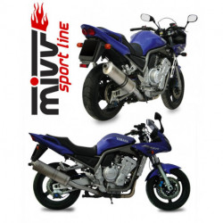 MIVV Exhaust YAMAHA FZS 1000 FAZER OVAL Carbon Y.009.L3