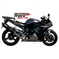 MIVV Exhaust YAMAHA YZF 1000 R1 OVAL Carbon Y.012.L3
