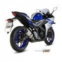 MIVV Exhaust YAMAHA YZF R25 SUONO Edelstahl mit Carbon Kappe Y.048.L7