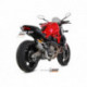 MIVV Exhaust DUCATI MONSTER 821 SUONO Edelstahl mit Carbon Kappe D.030.L7