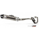 MIVV Exhaust HONDA CRE F 250 R OVAL Edelstahl mit Carbon Endkappe M.HO.031.LXC.F